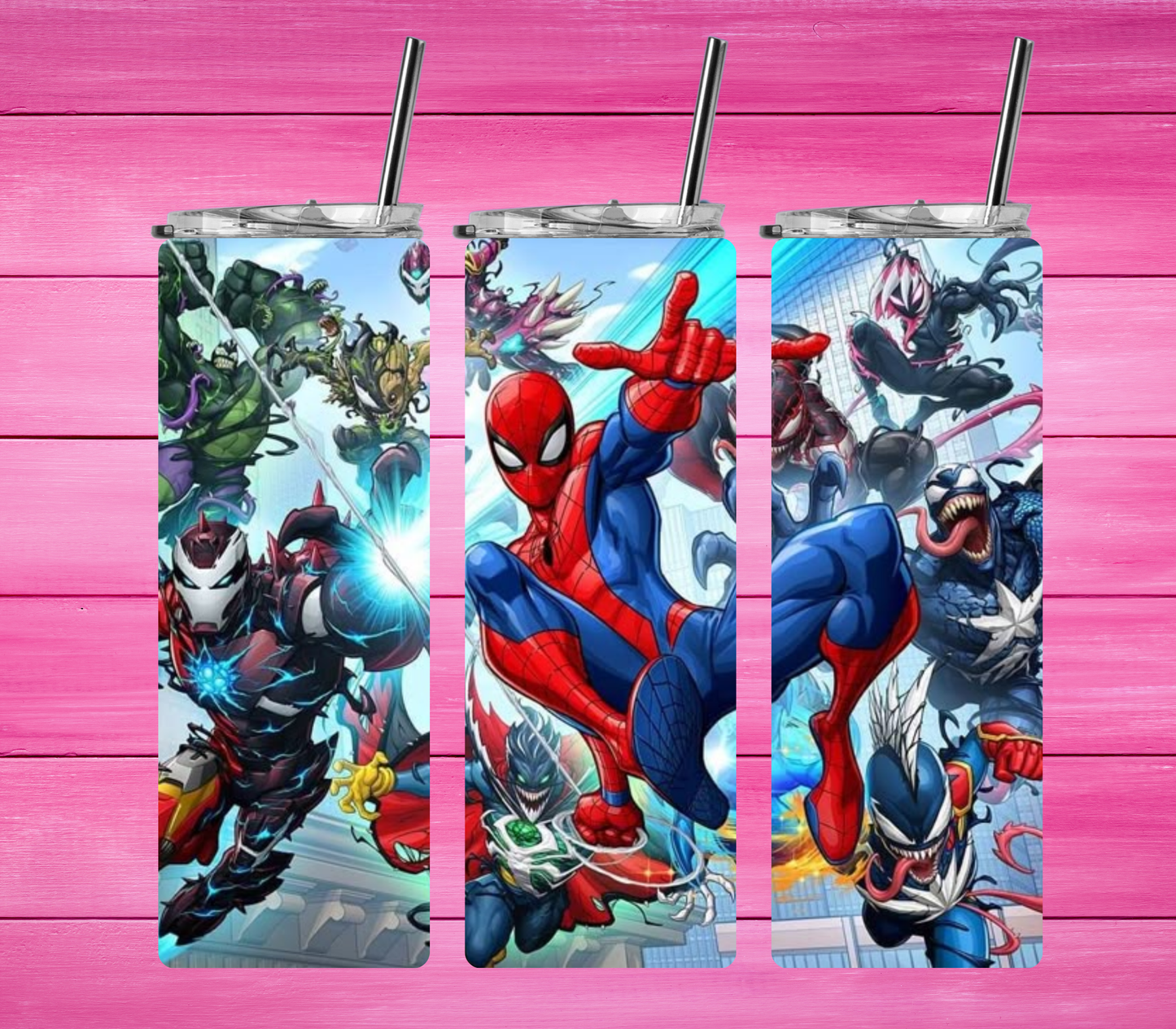 T020_Tumber 20oz Spider Man