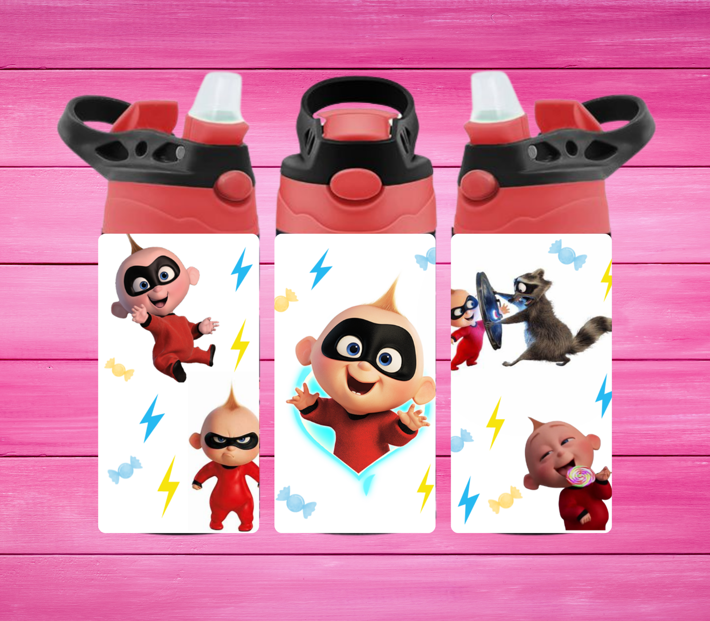 P005_KidsTumber 12oz Bebe Jack Los Increibles